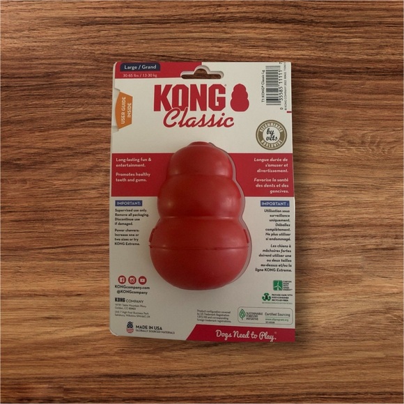 Kong Classic Average Chewers Large - New in Package - Picture 2 of 2
